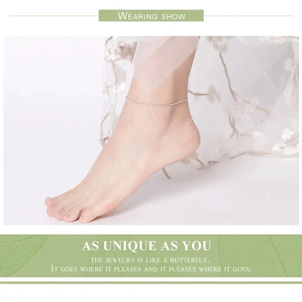 The Essential 925 Sterling Silver Charm Anklet
