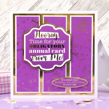 Kit de décorations pour cartes Hunkydory Humour Luxury