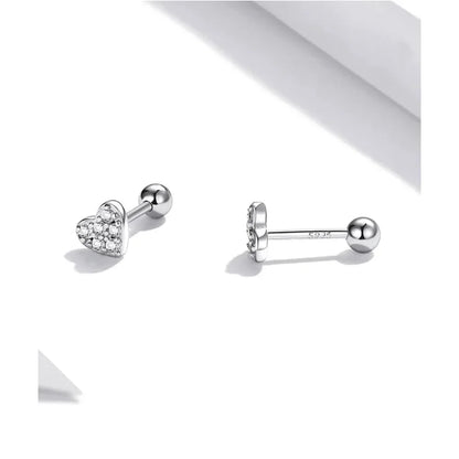 Boucles d'oreilles clous étoiles et papillons en argent sterling 925 - Bijoux délicats et raffinés
