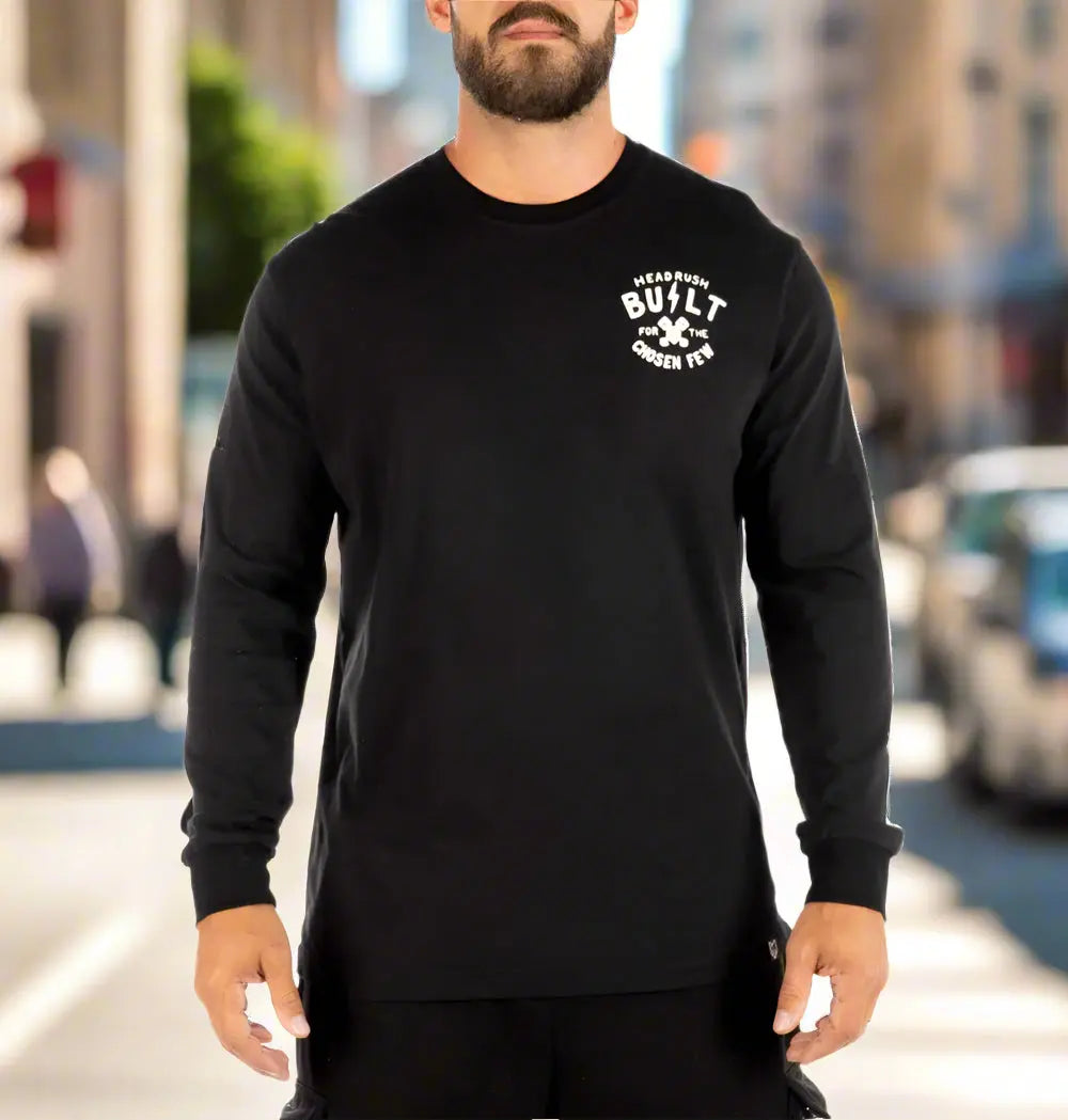 T-shirt à manches longues Headrush pour homme « Built for the Chosen Few »