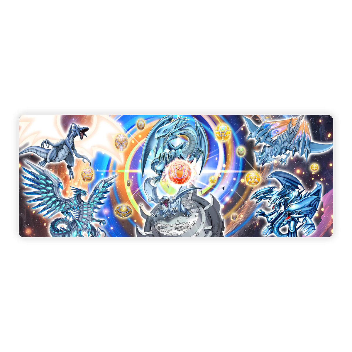 Tapis de Souris Dragon Blanc aux Yeux Bleus Sceaux Hérétiques