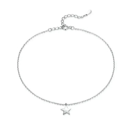 The Essential 925 Sterling Silver Charm Anklet