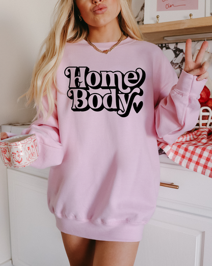 Sweat-shirt unisexe col rond "Homebody"