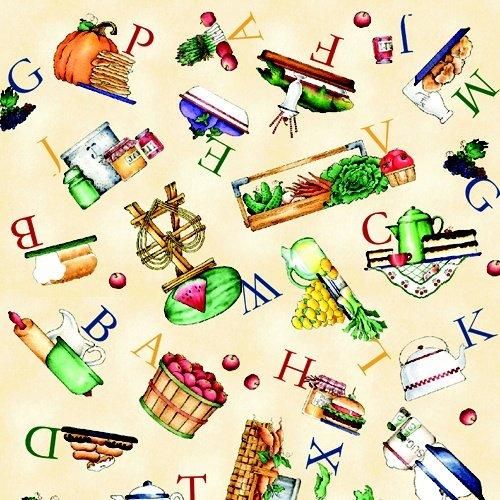Hungry Animal Alphabet  - Ecru Alphabet Food Toss