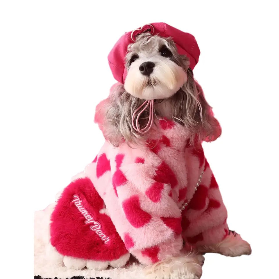 Sac en forme de cœur pour chien | Sac d'accessoires pour animaux