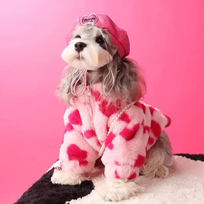 Sac en forme de cœur pour chien | Sac d'accessoires pour animaux