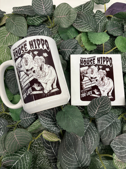 Sous-verre Hippopotame domestique