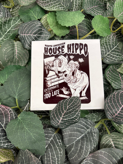 Sous-verre Hippopotame domestique