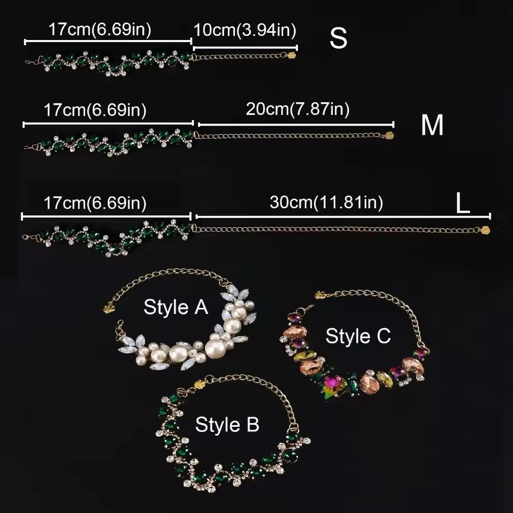 Collier pour chien émeraude – Collier de luxe en strass pour animaux de compagnie
