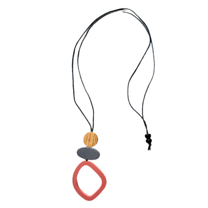 Small Wooden Hoop Pendant