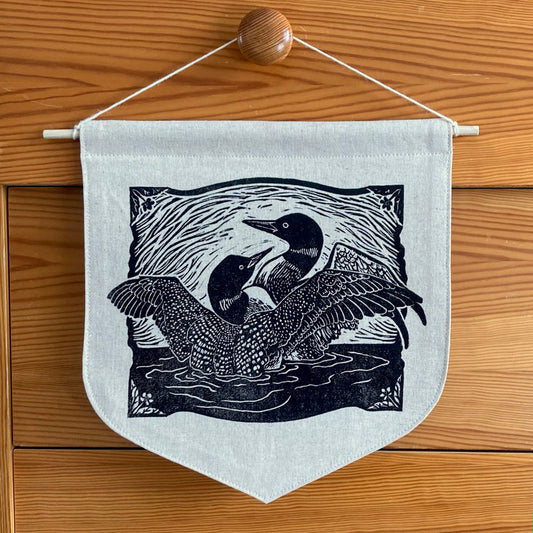 Wall Hanging: 'Loons'