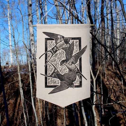 Wall Hanging: '3 Swallows'