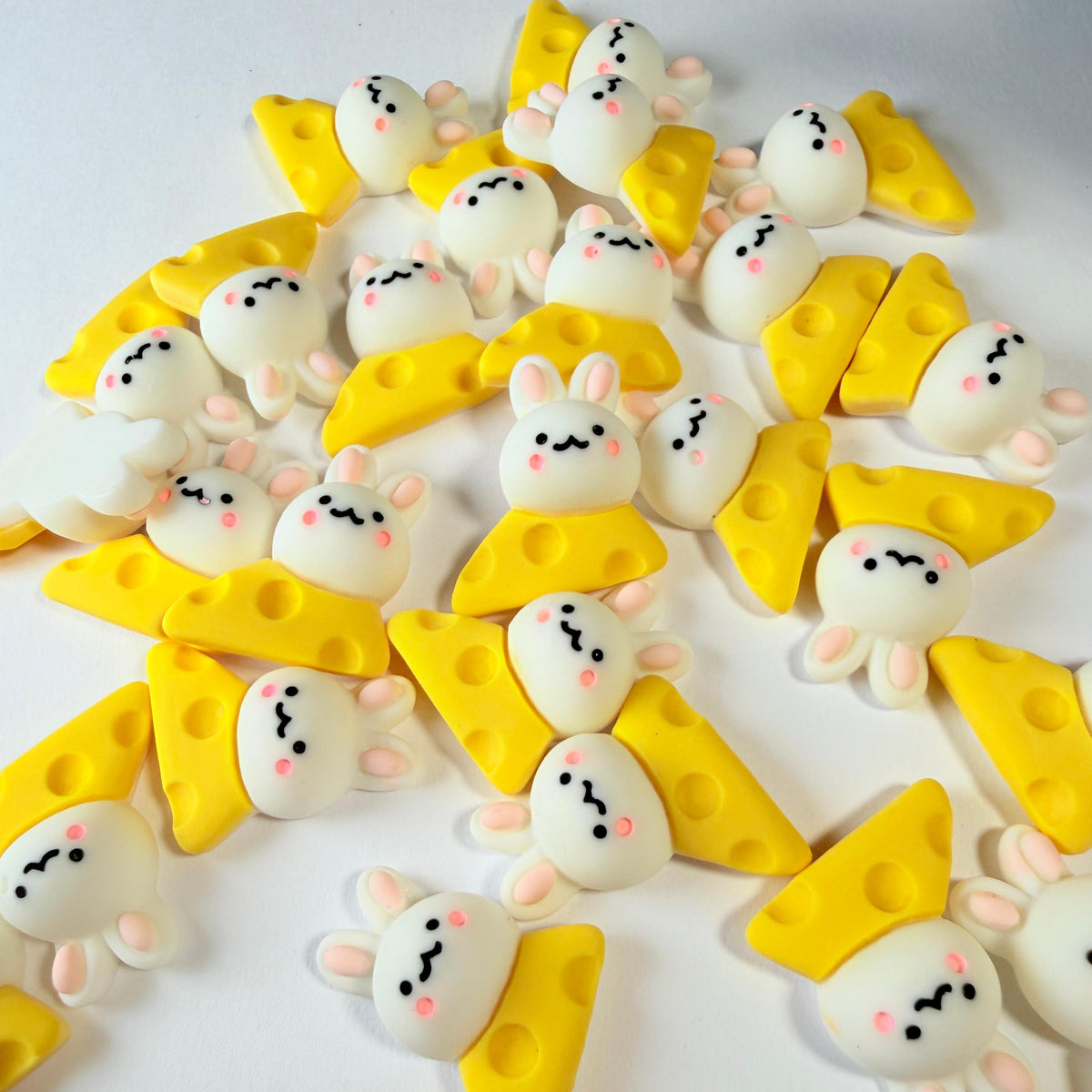 Breloques Lapin Fromage pour Artisanat DIY