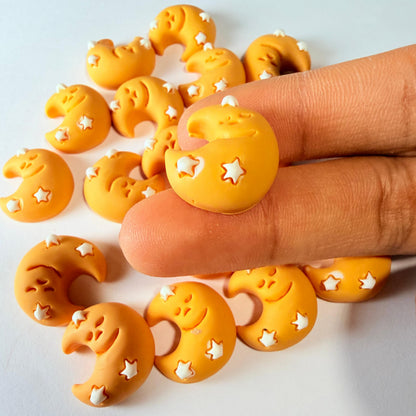 Breloques Lune Endormie pour l'Artisanat DIY