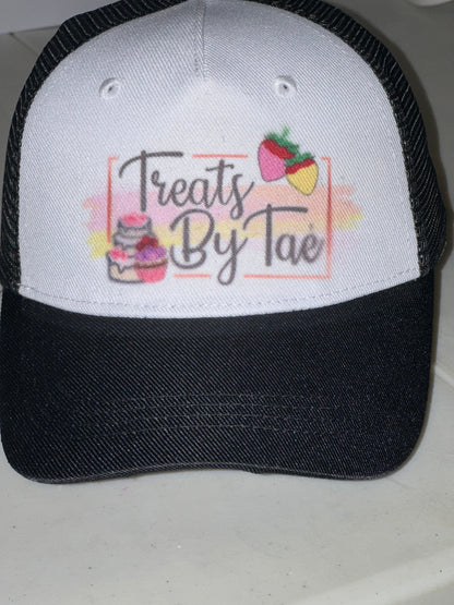 Personalized Black Mesh & Grey Caps