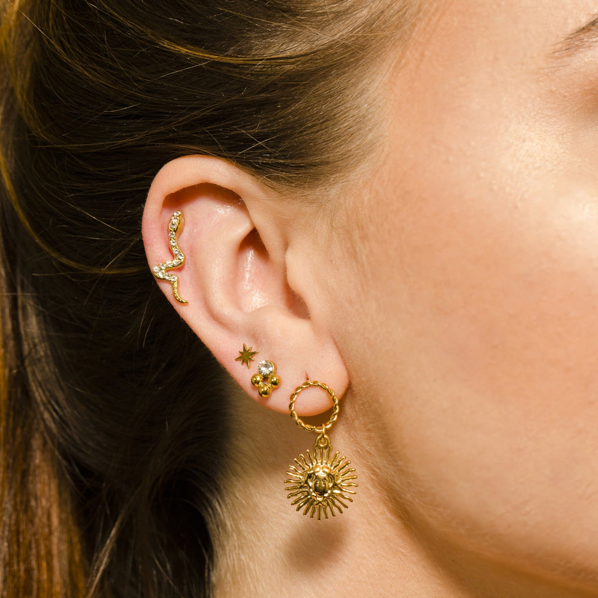 GAHIJI Lot de 2 paires de boucles d'oreilles clous