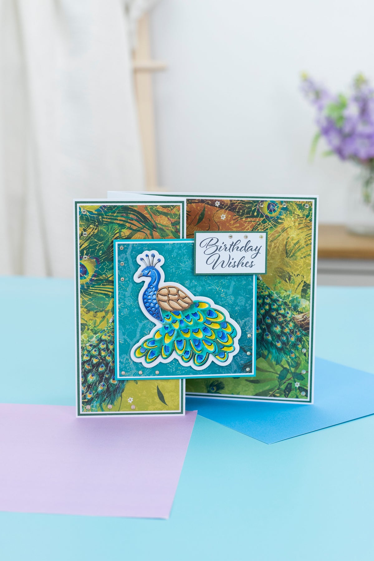 Graceful Plumes Luxury Linen Card Pack A4 