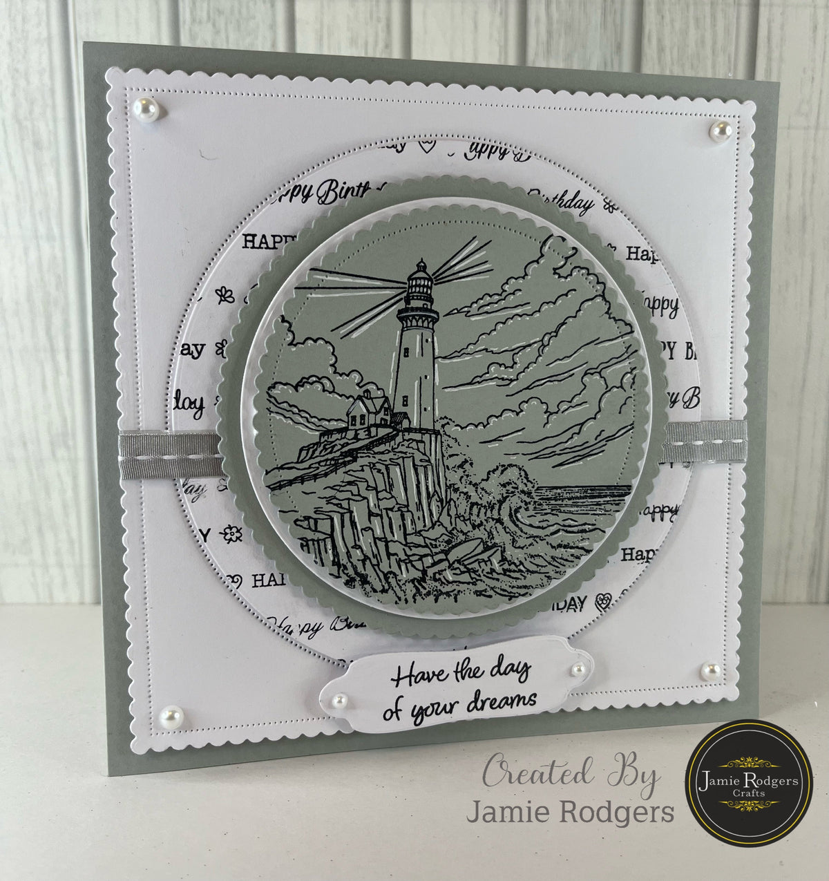 Jamie Rodgers Crafts Happy Birthday DL Clear Stamp Set