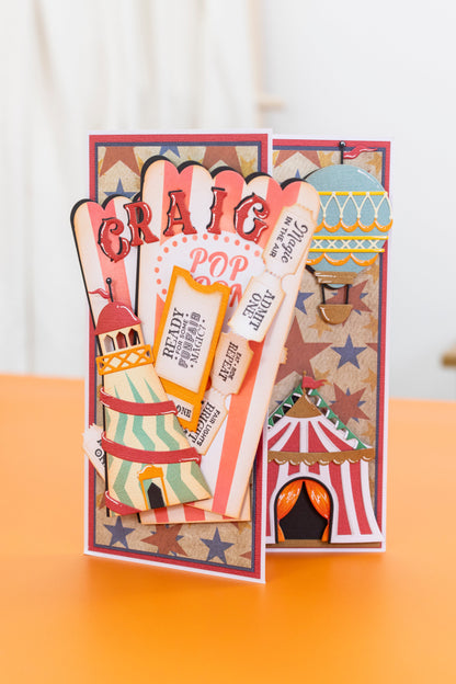 Tampon et matrice Vintage Carnival - Ticket Fun