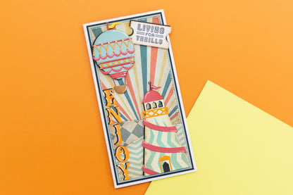 Tampon et matrice Vintage Carnival - Ticket Fun
