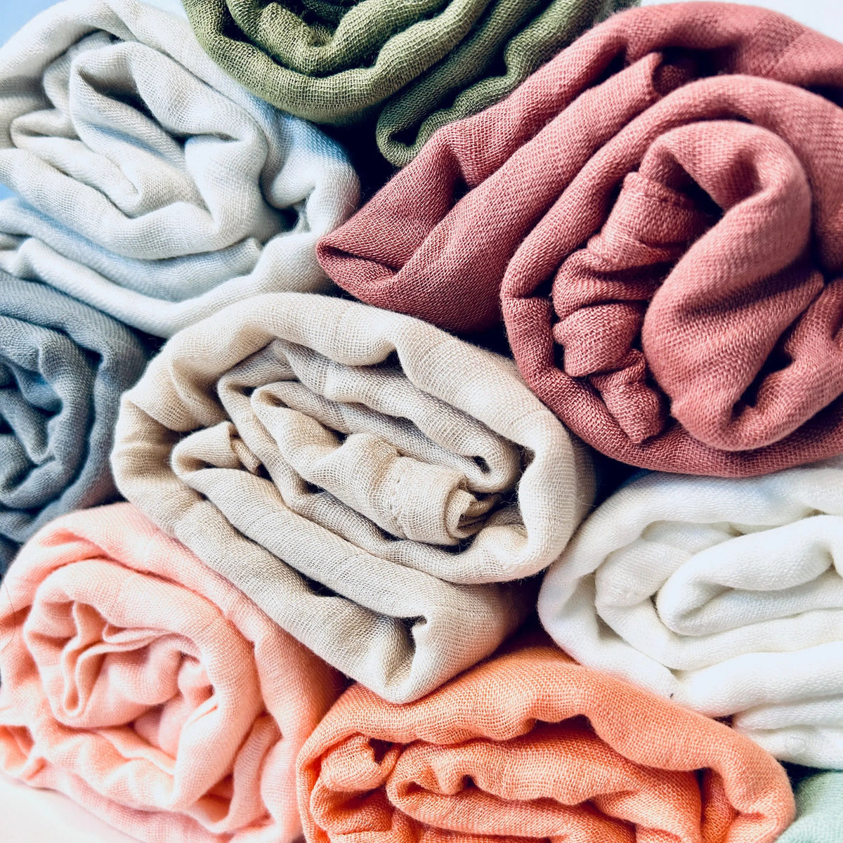 Mousseline en bambou pour bébé – Beige