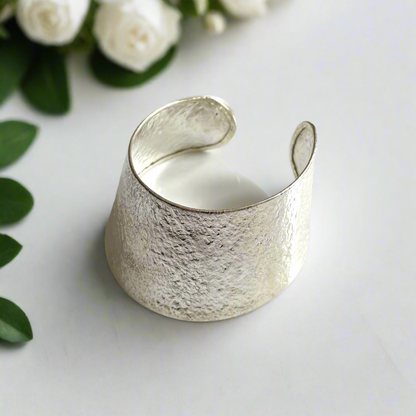Jonc Large Plaqué Argent