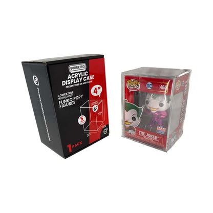 EVORETRO Acrylic Case Display for Standard size 4" Funko Pop Pack of 1