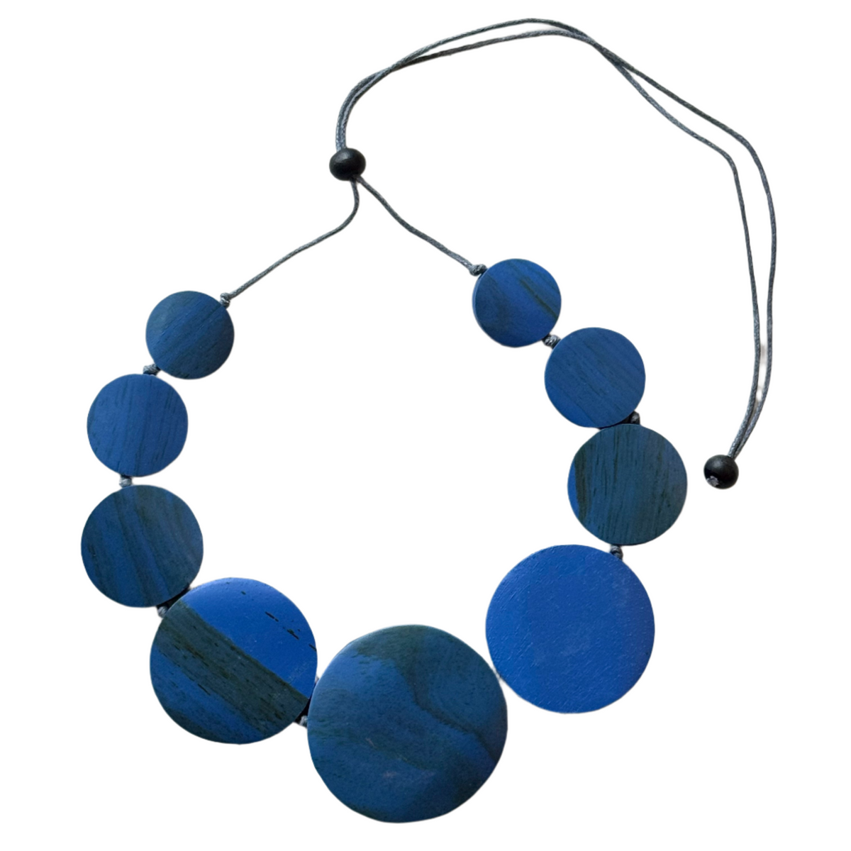Wooden Flat Disk Necklace