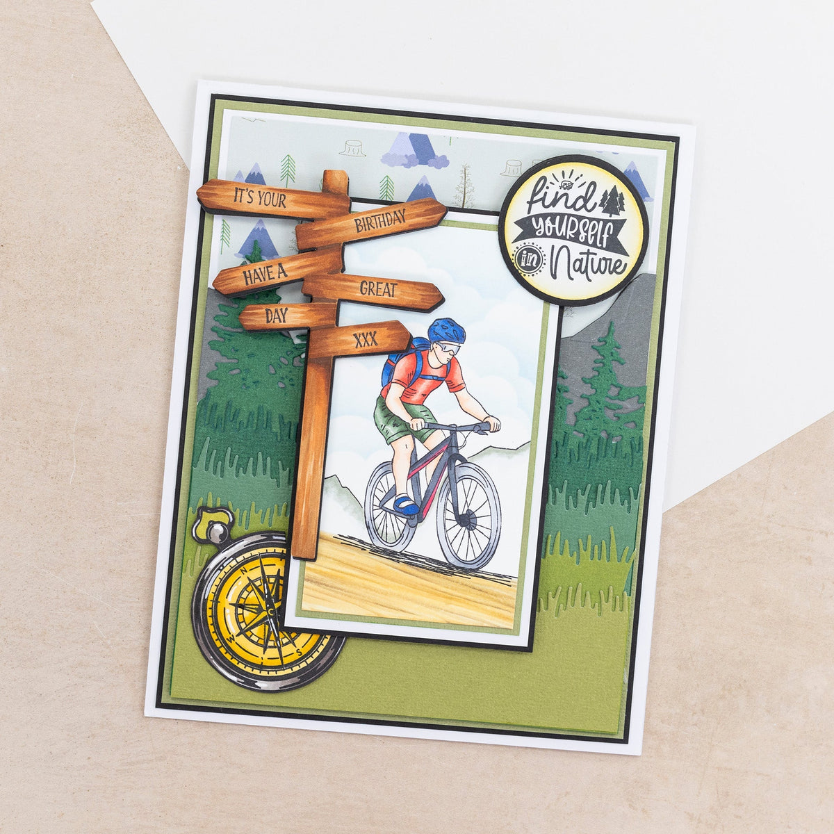Crafters Companion The Great Outdoors Metal Die Edge’able - Alpine Charm