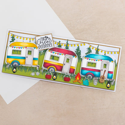Crafters Companion The Great Outdoors Metal Die Edge’able - Alpine Charm