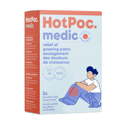 HotPoc medic Coussin chauffant réutilisable pour enfants — Lot de 2 avec pochettes