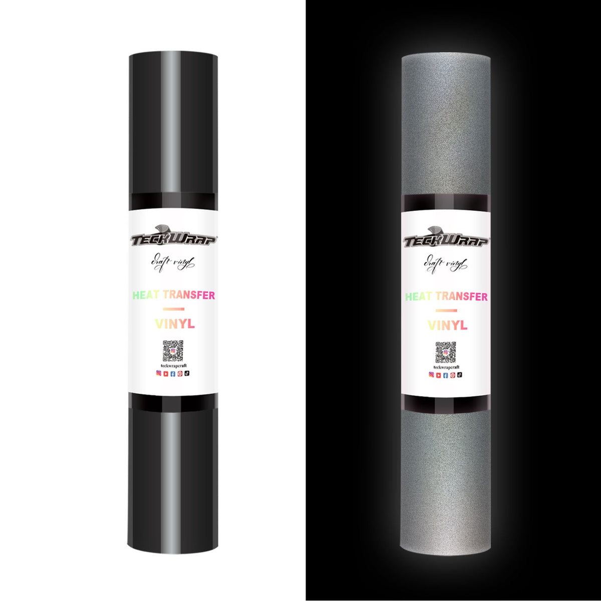 Vinyle thermocollant réfléchissant Teckwrap – Noir Encre | Vinyle thermocollant tendance et durable pour t-shirts et costumes