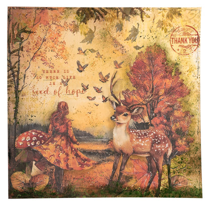 JMA Masque Sentier d'Automne, 4 Masques Automne Dans Les Bois 1 Pièce