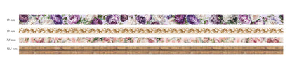 JMA Washi Tape Fleurs & Bordures Rêves Victoriens Lot de 4