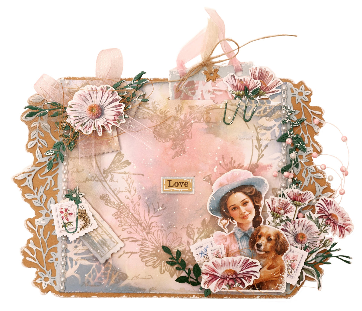 Bloc de papiers JMA Design double-face pour scrapbooking Wild & Free 12 feuilles