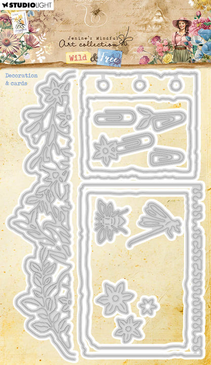 JMA Découpe Matrice Décoration & Cartes Wild & Free 15 pièces
