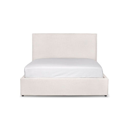 Lit plateforme de rangement Watkins – Crème