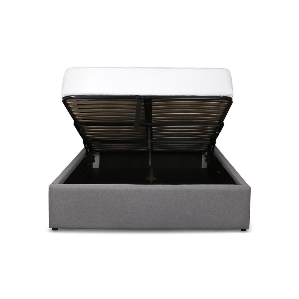 Lit de rangement Justin Queen - Greige