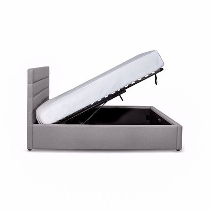 Lit de rangement Justin Queen - Greige