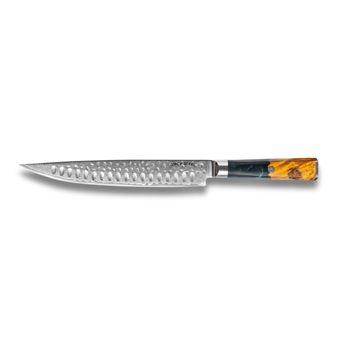Kaze Katana Carving Knife 9″ | Damascus Steel by Ginza Steel