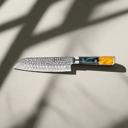 Kaze Katana Santoku Knife 7″ | Damascus Steel by Ginza Steel