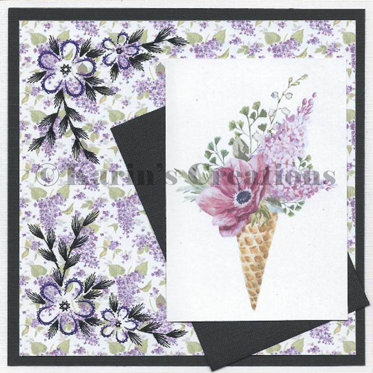 Motif de broderie KC - Coin fleuri