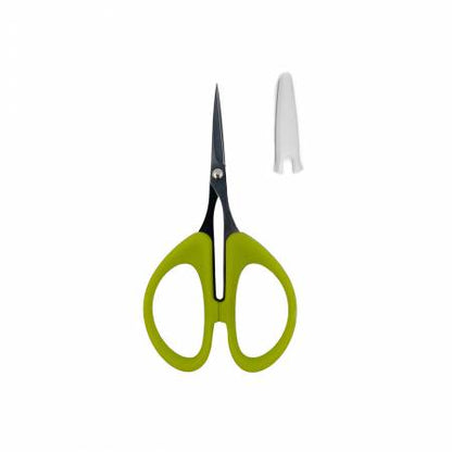 Ciseaux parfaits Karen Kay verts 4-3/16 po petite lame micro-dentelée antidérapante