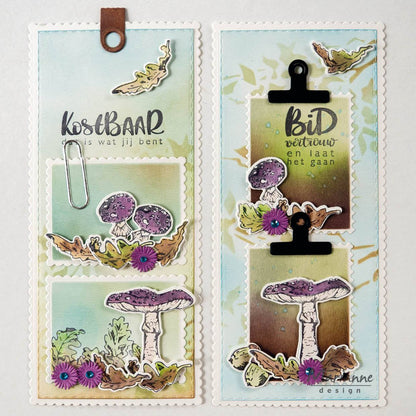 Marianne Design Tampon et Pochoir - Feuilles d'automne de Tiny