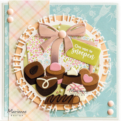 Matrice de découpe Marianne Design Collectables - Chocolats par Marleen