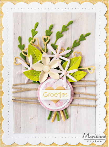 Matrice de découpe Marianne Design Creatables - Branche Cœur Ouvert