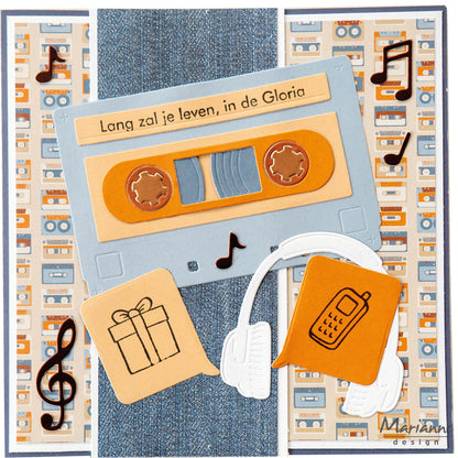 Marianne Design A4 Paper Pad - Hi Handsome!