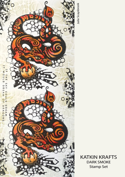 Tampons transparents Katkin Krafts Dark Smoke 6 x 8 po