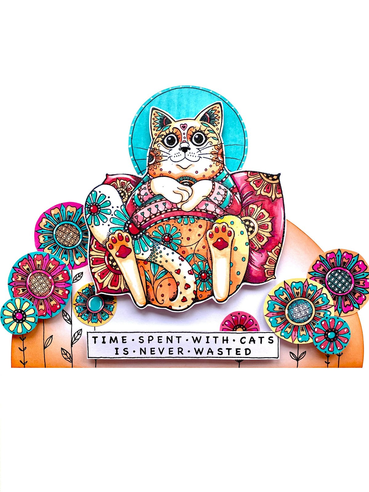 Katkin Krafts Just Chillin' Lot de tampons transparents 6 x 8 po