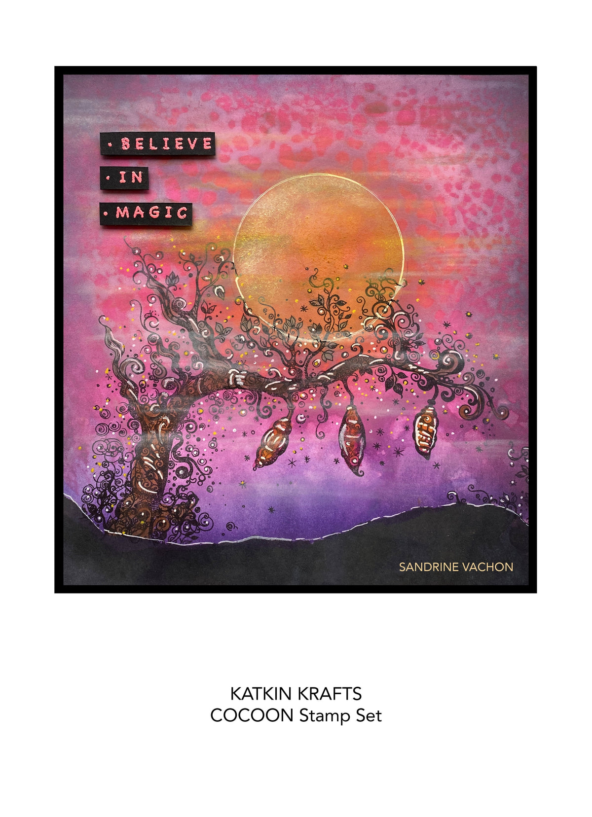 Tampons transparents Katkin Krafts Cocoon 6 po x 8 po
